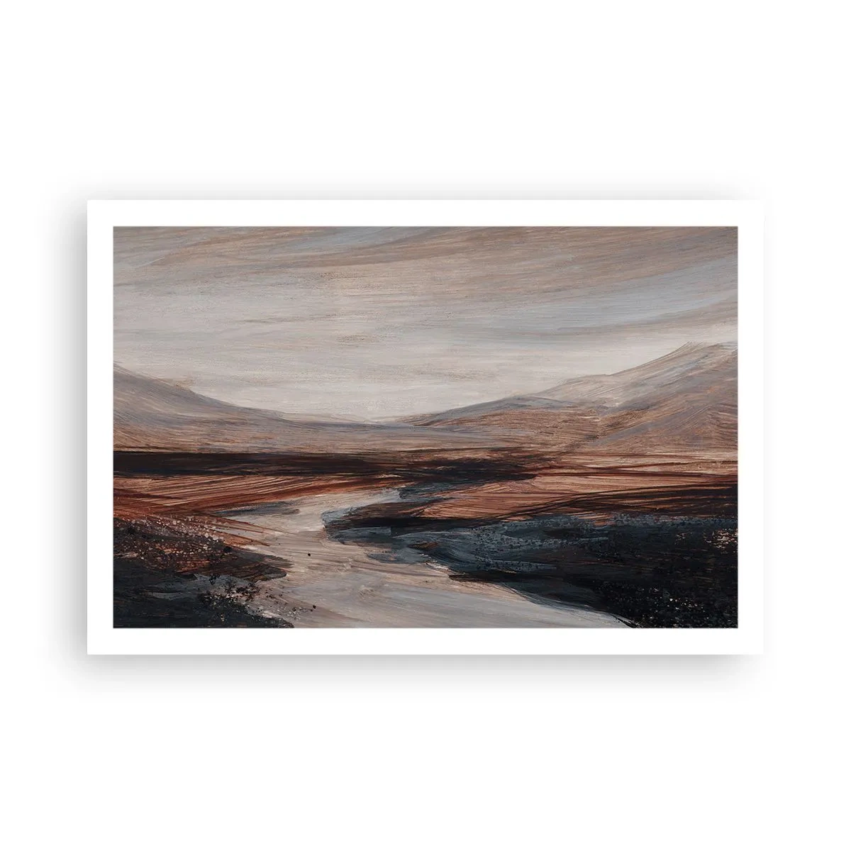 Plakat -  Fredfyldt dal - 91x61 cm