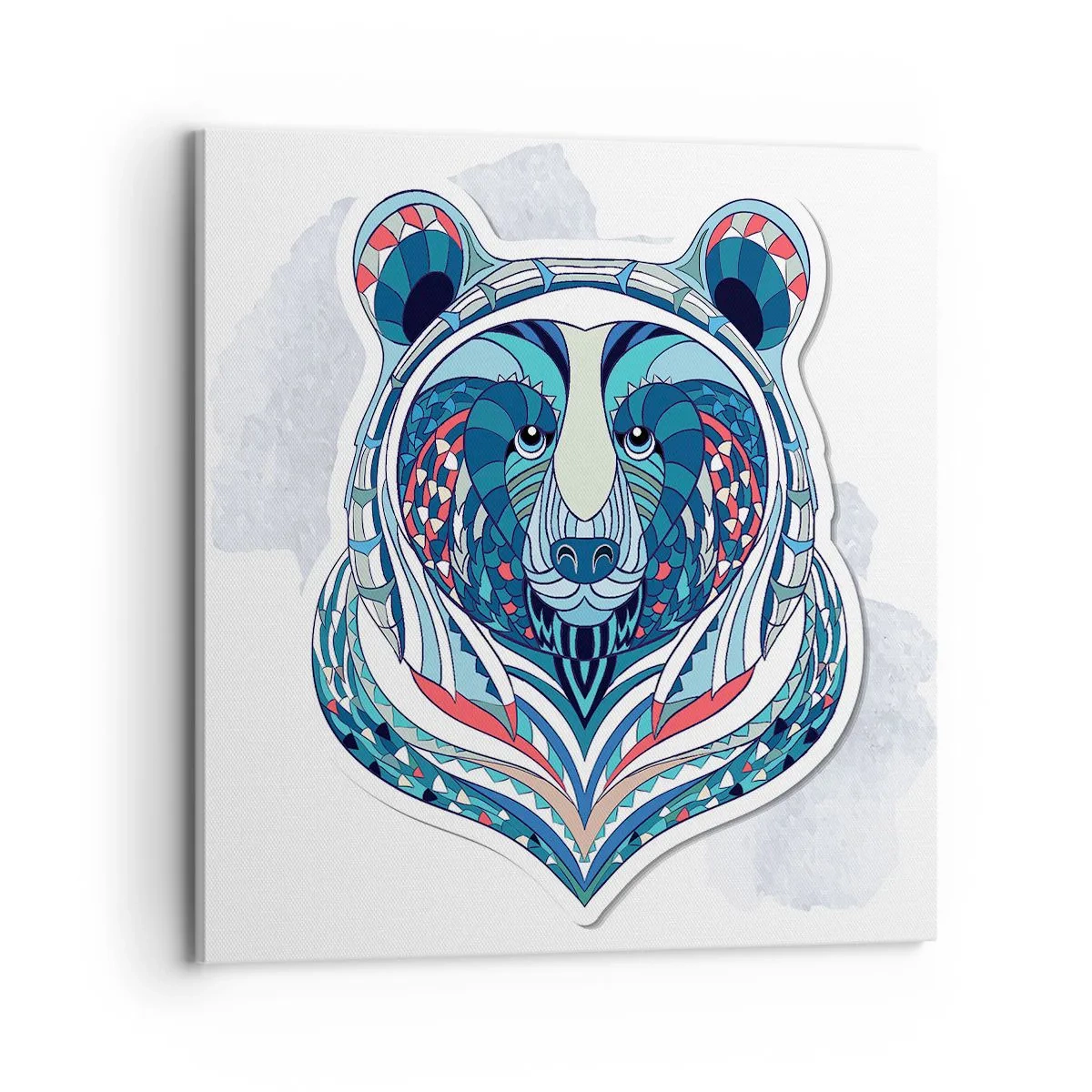 Lærredstryk - Billede på lærred - Eviva Grønland! - 70x70 cm