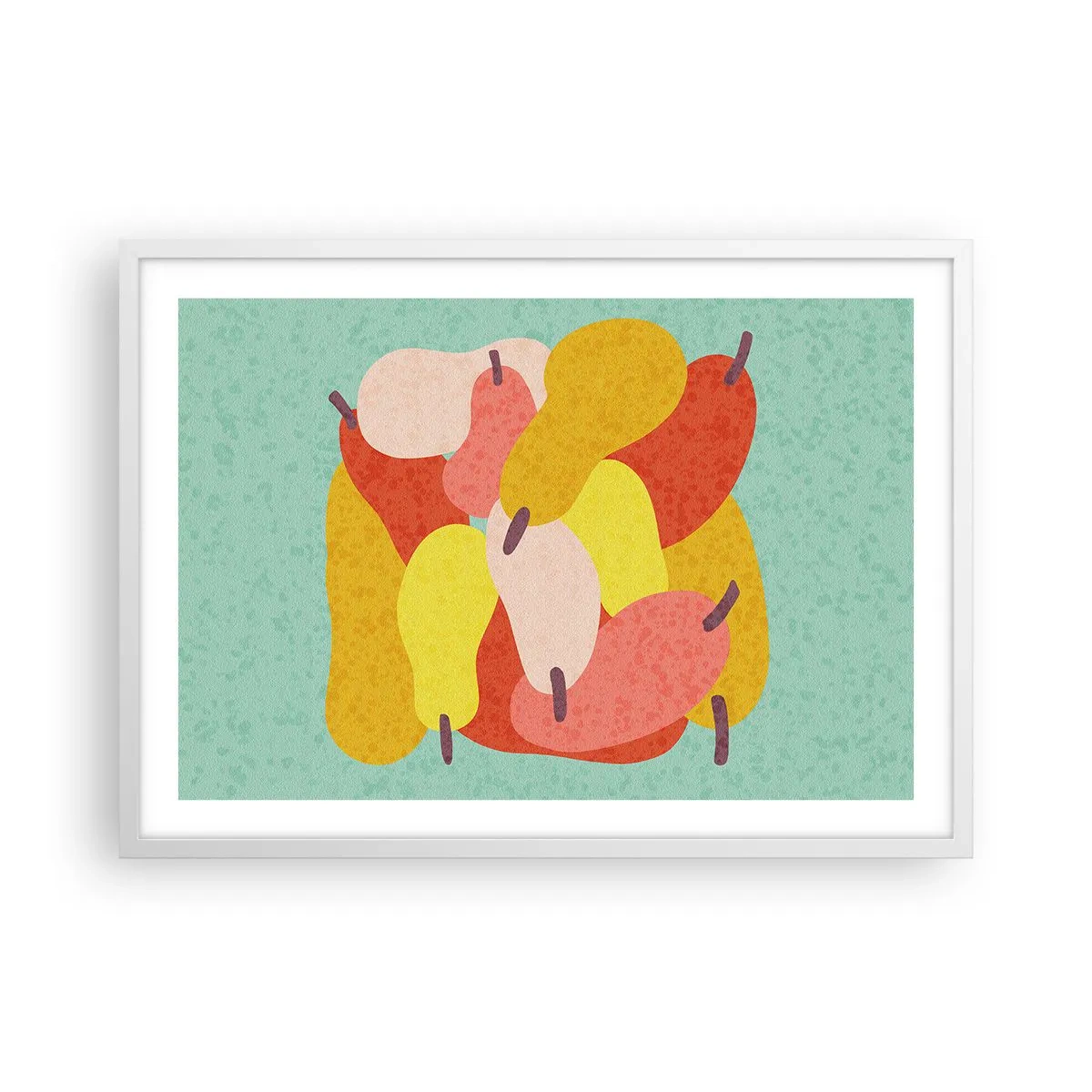 Plakat i hvid ramme - Smag på sommersolen - 70x50 cm