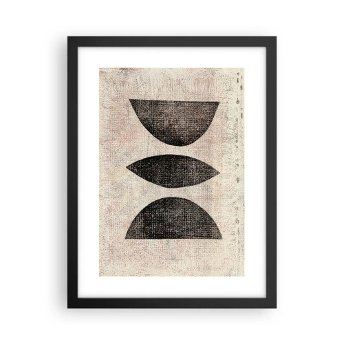 Plakat i sort ramme - Etnisk abstraktion - 30x40 cm
