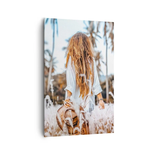 Lærredstryk - Billede på lærred - Født af græsdun - 80x120 cm