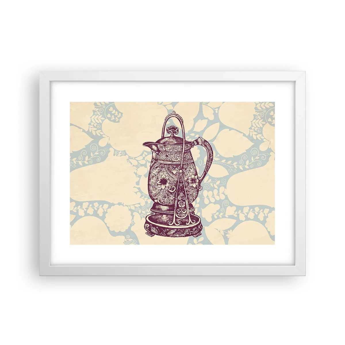 Plakat i hvid ramme - Skønheden i hverdagslivet - 40x30 cm