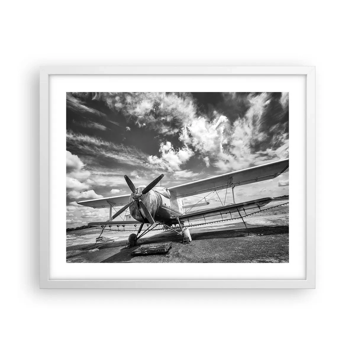 Plakat i hvid ramme - Jeg kan ikke vente! - 50x40 cm