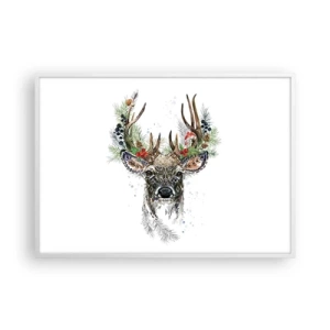 Plakat i hvid ramme - I festlig påklædning - 100x70 cm