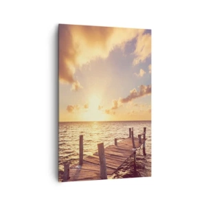 Lærredstryk - Billede på lærred - Gyldent land af blidhed - 80x120 cm