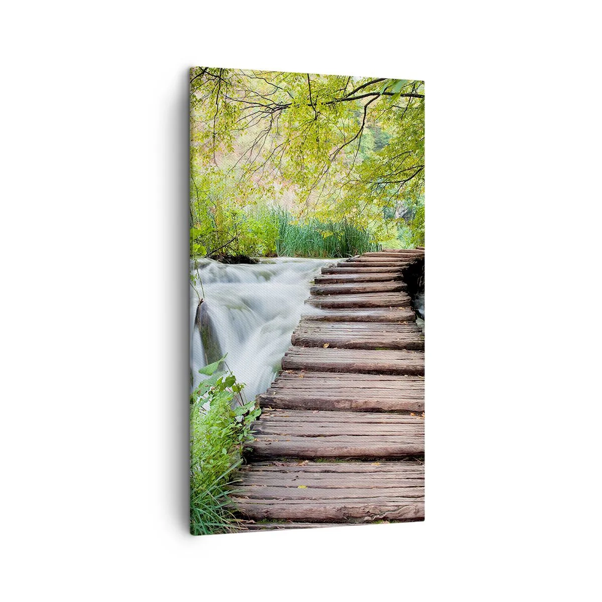 Lærredstryk - Billede på lærred - Overhovedet ikke stille vand - 45x80 cm