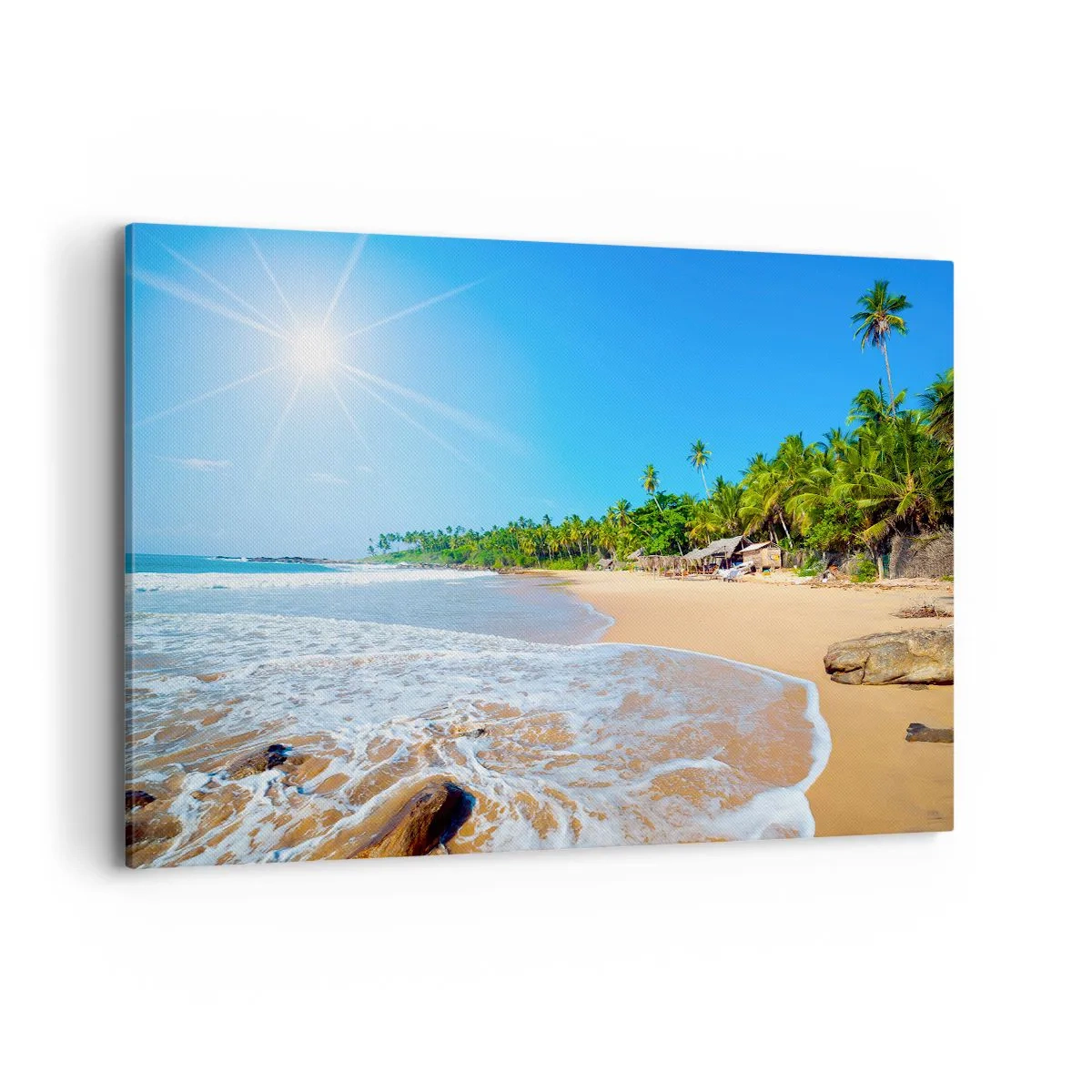 Lærredstryk - Billede på lærred - Et eksotisk sted for dig - 120x80 cm