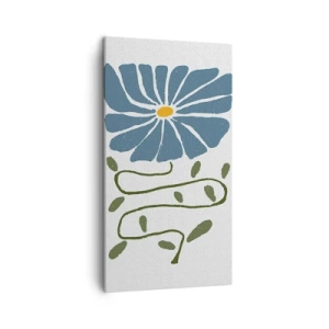 Lærredstryk - Billede på lærred - Fra kvist til blomst - 45x80 cm