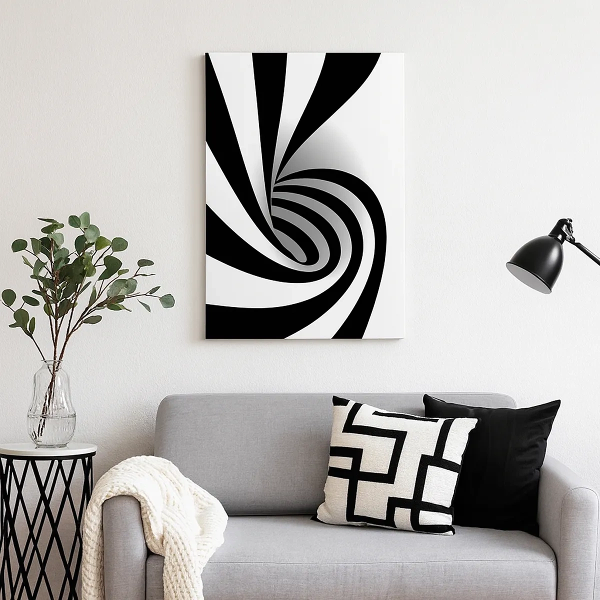 Lærredstryk - Billede på lærred - Og alligevel snurrer den - 50x70 cm