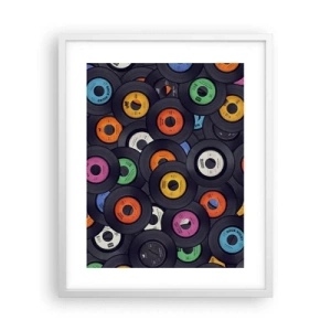 Plakat i hvid ramme - Farver fra klassikerne - 40x50 cm