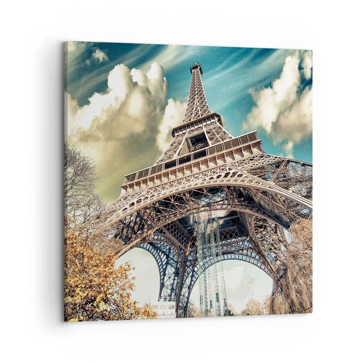 Lærredstryk - Billede på lærred - Og i efteråret i Paris... - 50x50 cm