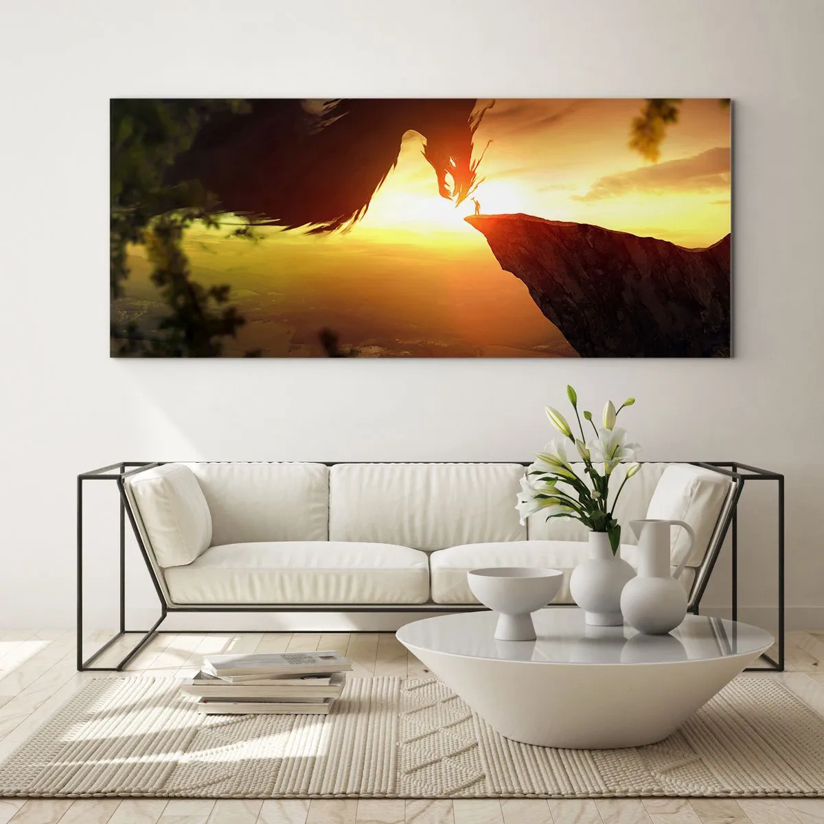 Billede på glas - Dragedræber - 120x50 cm
