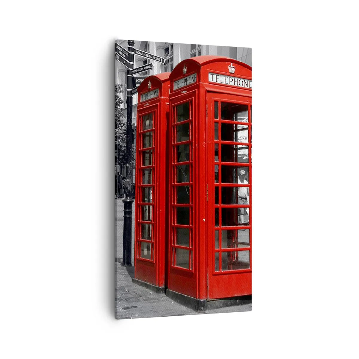 Lærredstryk - Billede på lærred - , - 55x100 cm