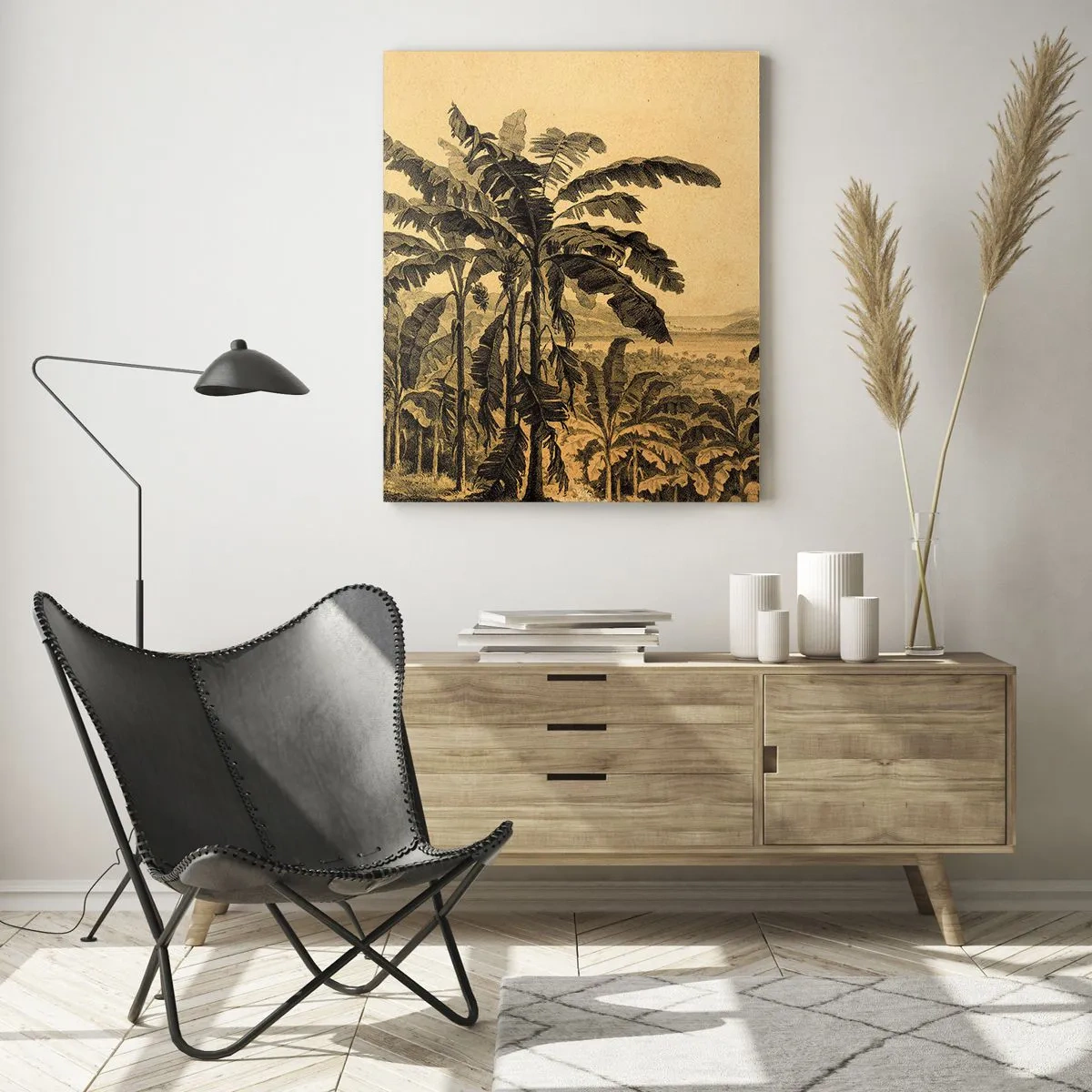 Billede på glas - I en kolonial atmosfære - 50x70 cm