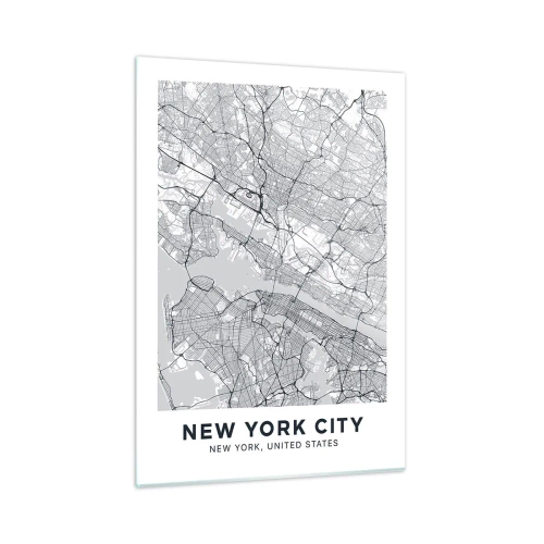 Billede på glas - Anatomi af en storby - 50x70 cm