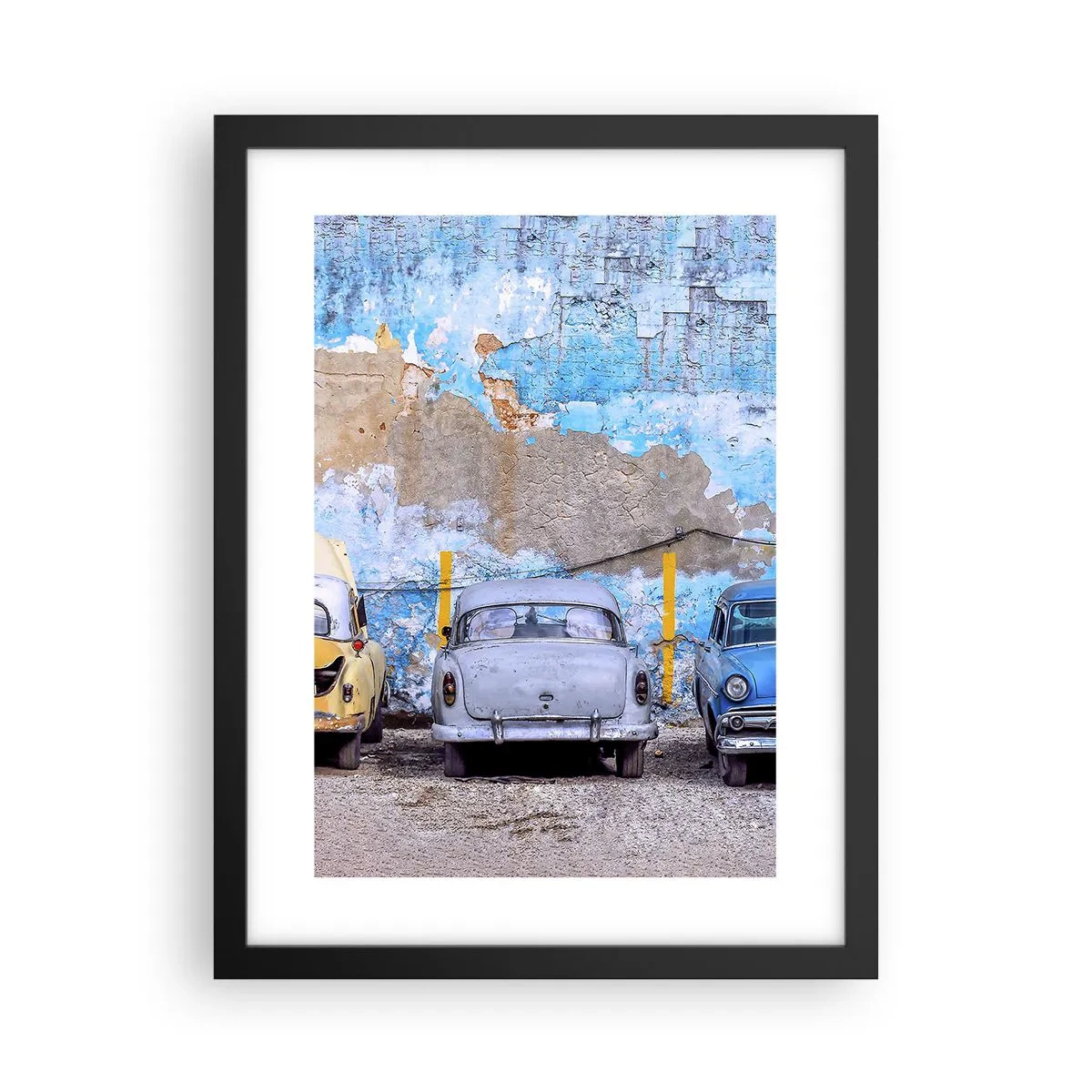 Plakat i sort ramme - Møde for veteraner - 30x40 cm