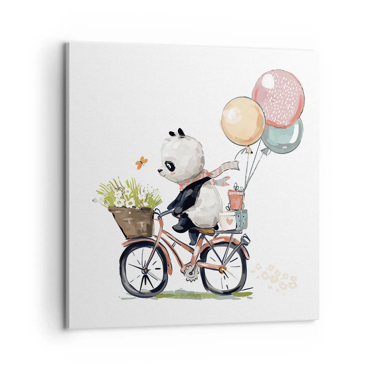 Lærredstryk - Billede på lærred - Glædelig dag - 60x60 cm