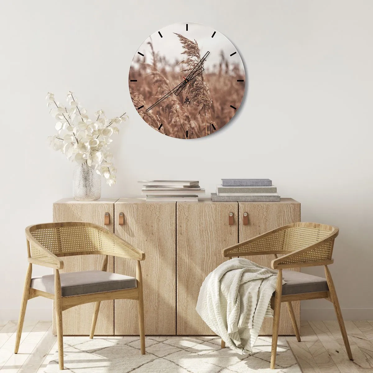 Vægur, Uret - Efteråret er allerede på markerne - 40x40 cm