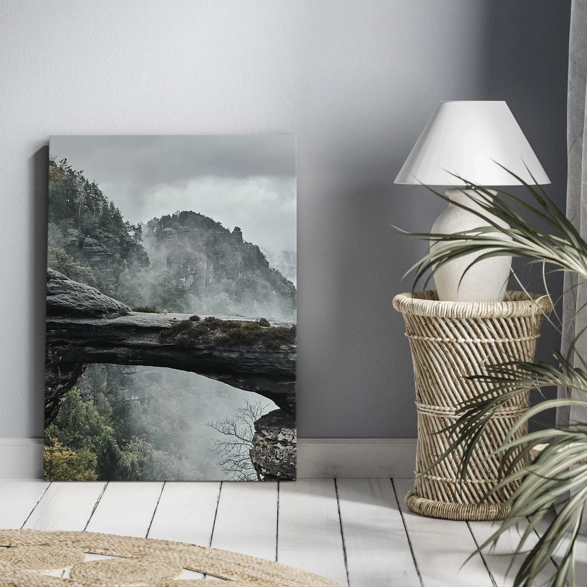Lærredstryk - Billede på lærred - Eventyret er ved at begynde - 50x70 cm