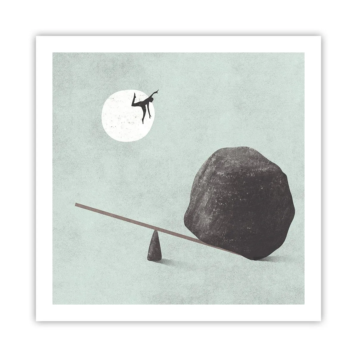 Plakat - En drøm går i opfyldelse - 60x60 cm