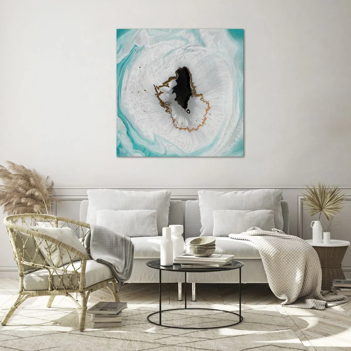 Billede på glas - Kom indenfor - 50x50 cm