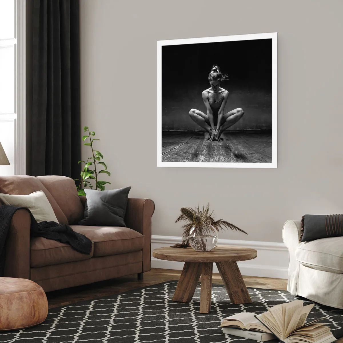 Plakat - Fokuseret danseenergi - 30x30 cm