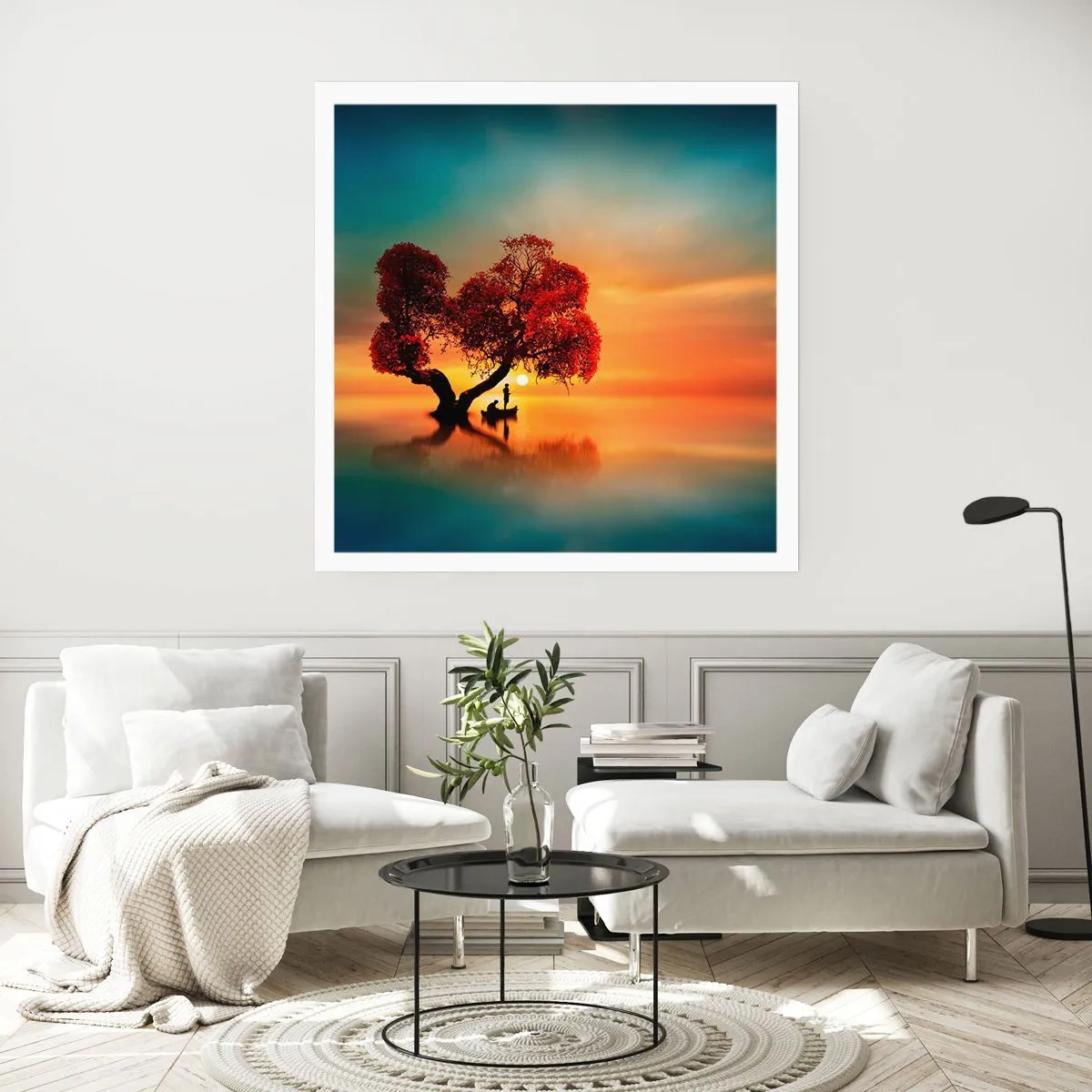 Plakat - Fjern og tavs verdensløshed - 40x40 cm