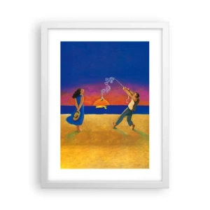 Plakat i hvid ramme - Mere end en stjerne fra himlen - 30x40 cm