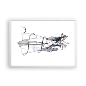 Plakat i hvid ramme - En undersøgelse af berøring - 70x50 cm