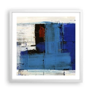 Plakat i hvid ramme - Det blås hemmelighed - 50x50 cm