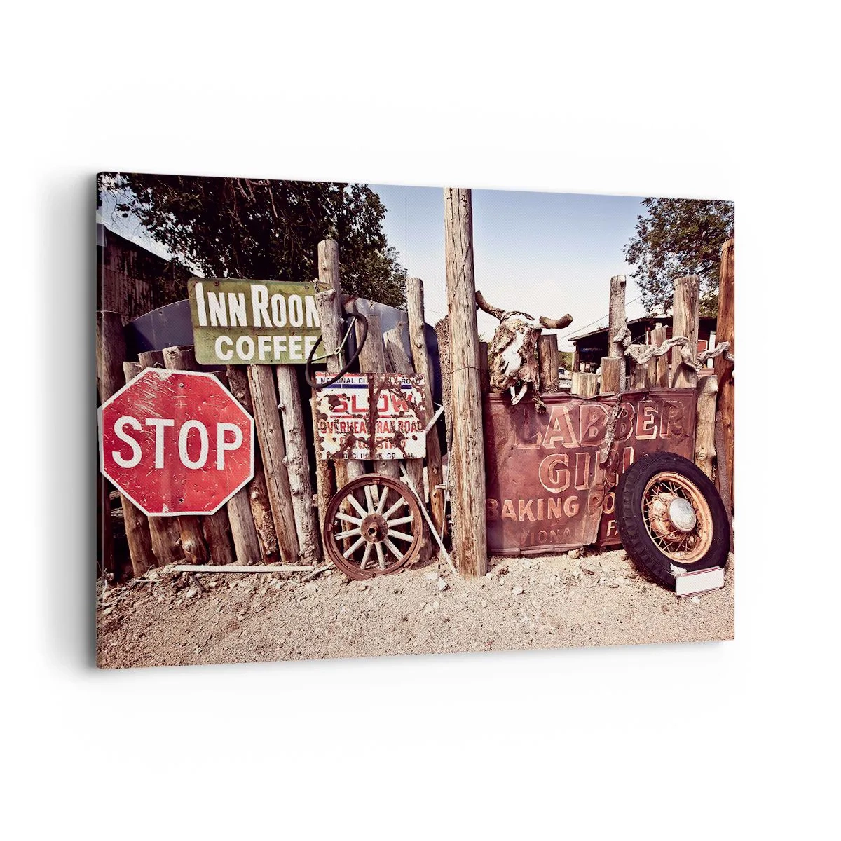 Lærredstryk - Billede på lærred - Og tiden er stoppet - 120x80 cm