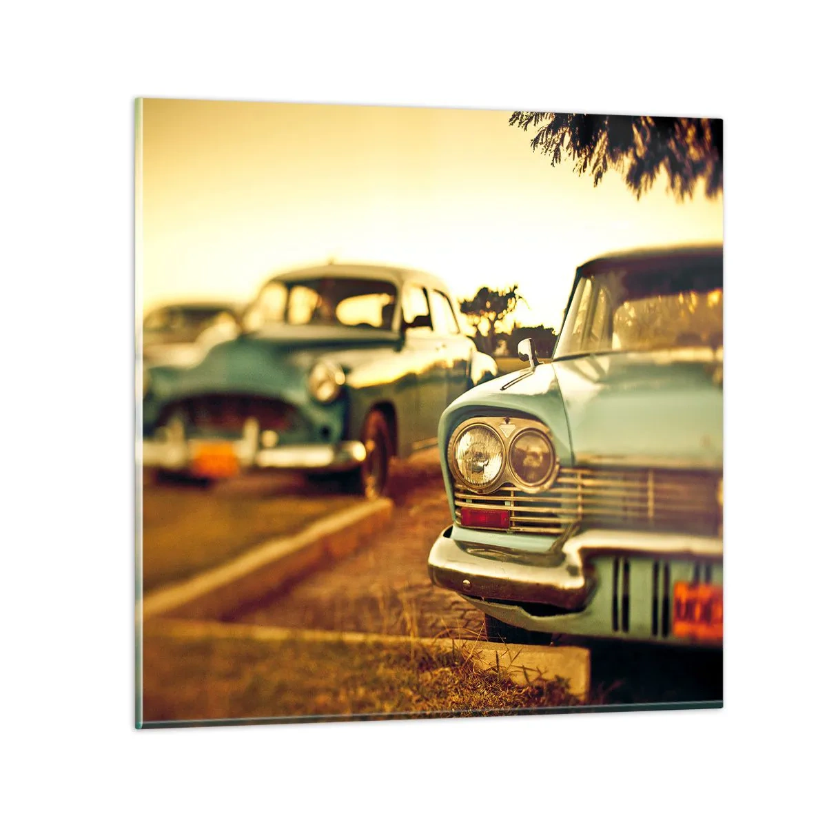 Billede på glas - Vi må vente og se - 30x30 cm