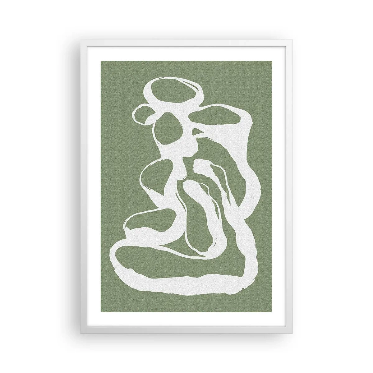 Plakat i hvid ramme - Rummets kald - 50x70 cm