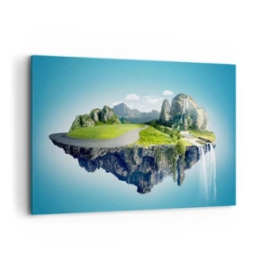 Lærredstryk - Billede på lærred - Fantastisk ø - 120x80 cm