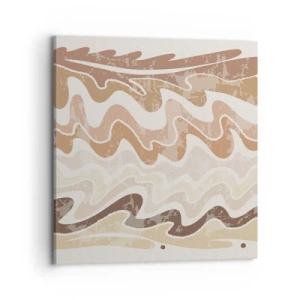 Lærredstryk - Billede på lærred - God energi - gode følelser - 70x70 cm