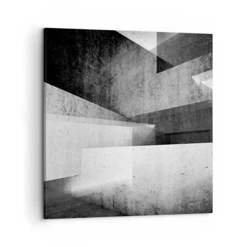 Lærredstryk - Billede på lærred - Rummet struktur - 50x50 cm