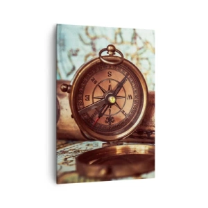 Lærredstryk - Billede på lærred - Der venter dig et pirateventyr i Caribien - 70x100 cm