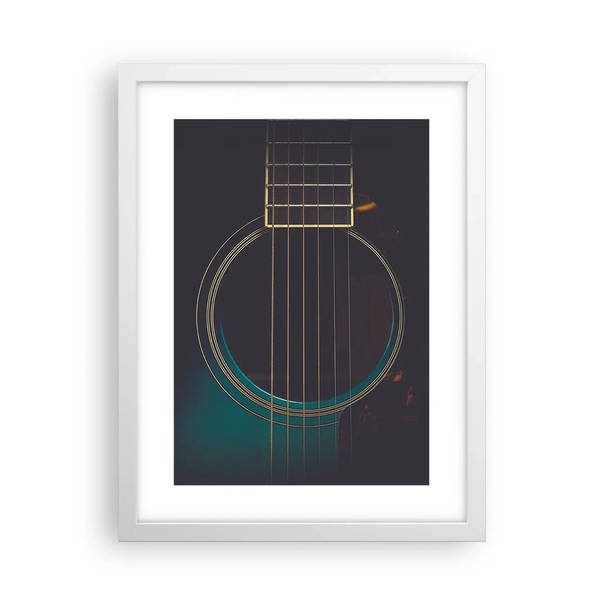 Plakat i hvid ramme - Et øjeblik før det lyder - 30x40 cm