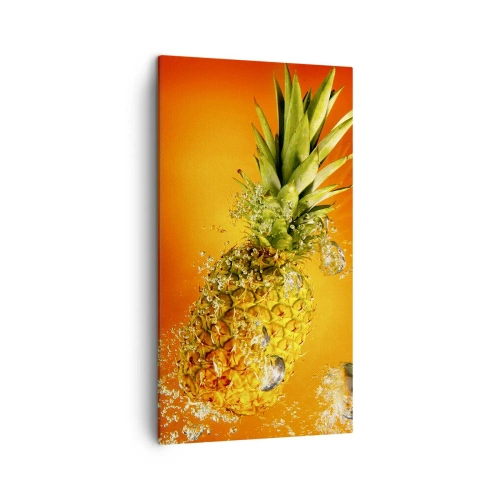 Lærredstryk - Billede på lærred - Tropisk saftig friskhed - 45x80 cm