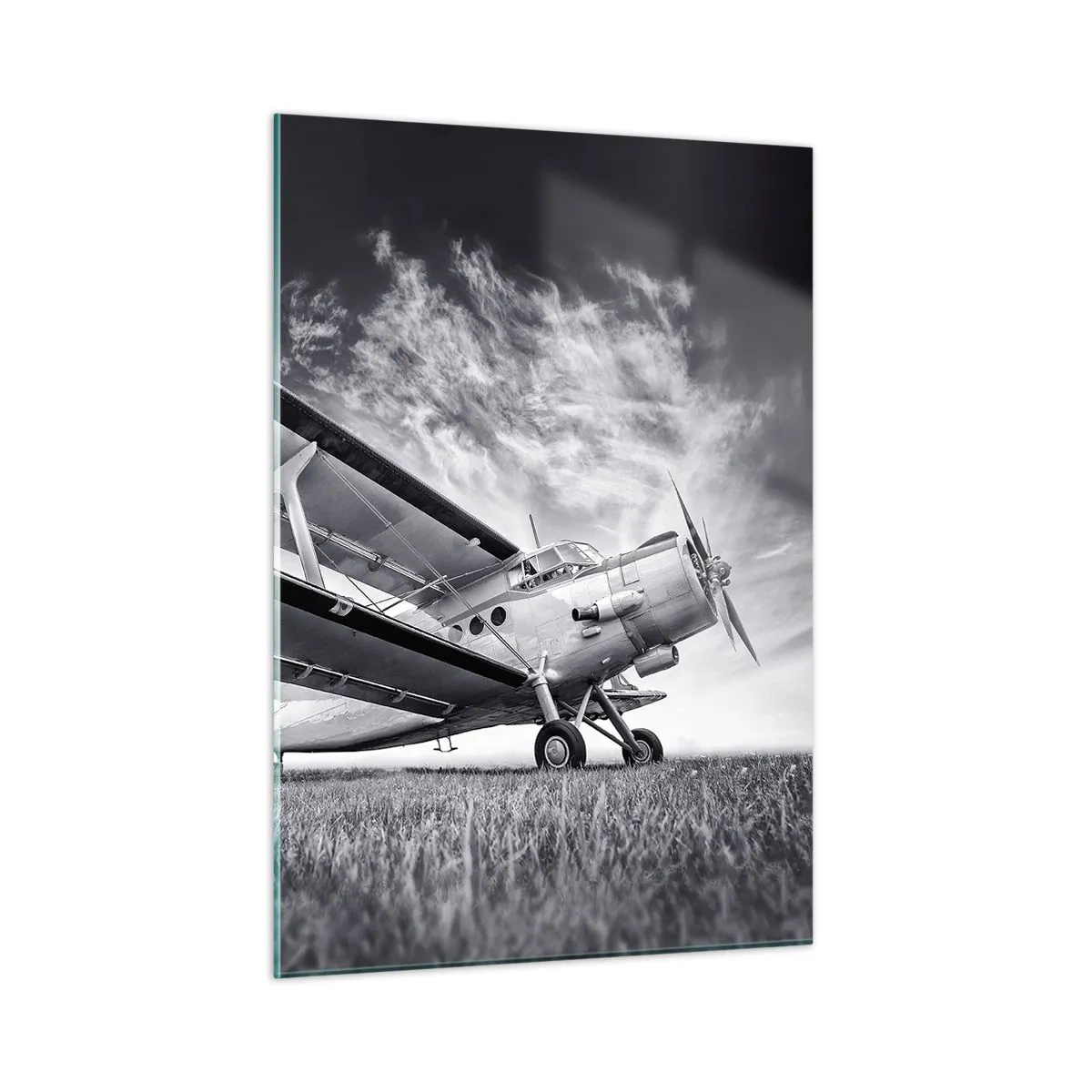 Billede på glas - Den bevingede vandringsmand - 50x70 cm