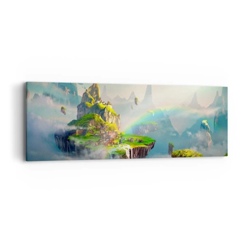 Lærredstryk - Billede på lærred - Midden - lykkelige øer - 90x30 cm