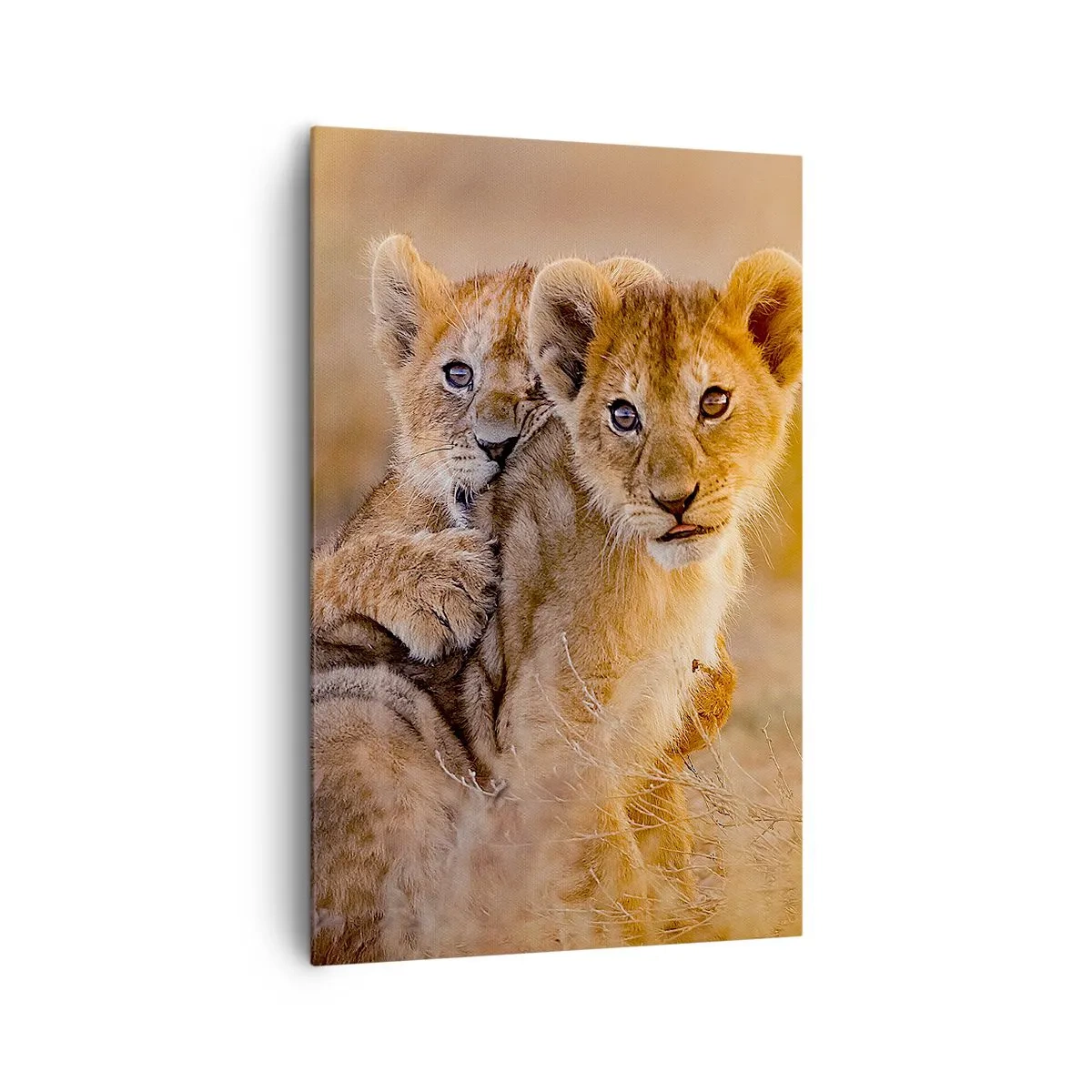 Lærredstryk - Billede på lærred - Forstyr ikke! Vi har det sjovt - 80x120 cm