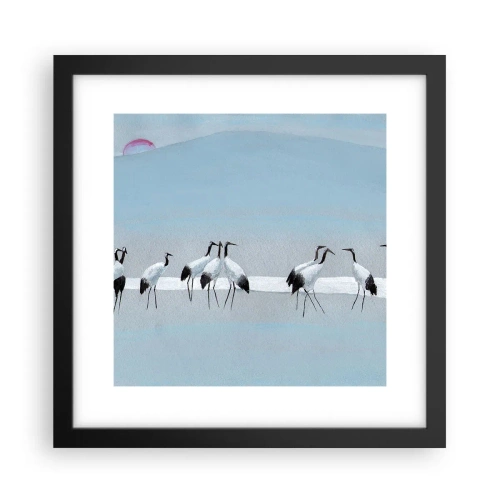 Plakat i sort ramme - Efter en varm dag - 30x30 cm