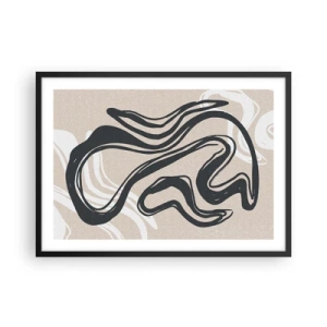 Plakat i sort ramme - Multipliceret udtryk - 70x50 cm