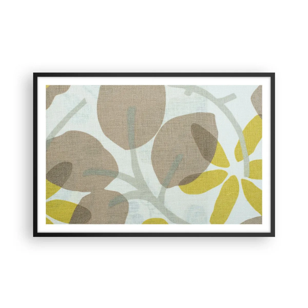 Plakat i sort ramme - Komposition i solskinnet - 91x61 cm