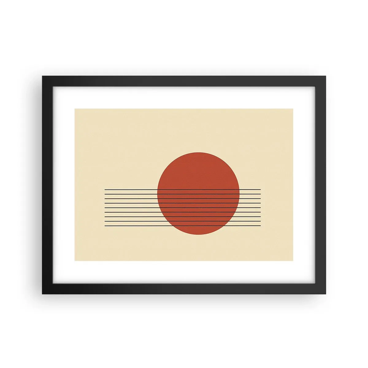 Plakat i sort ramme - Og så videre - 40x30 cm