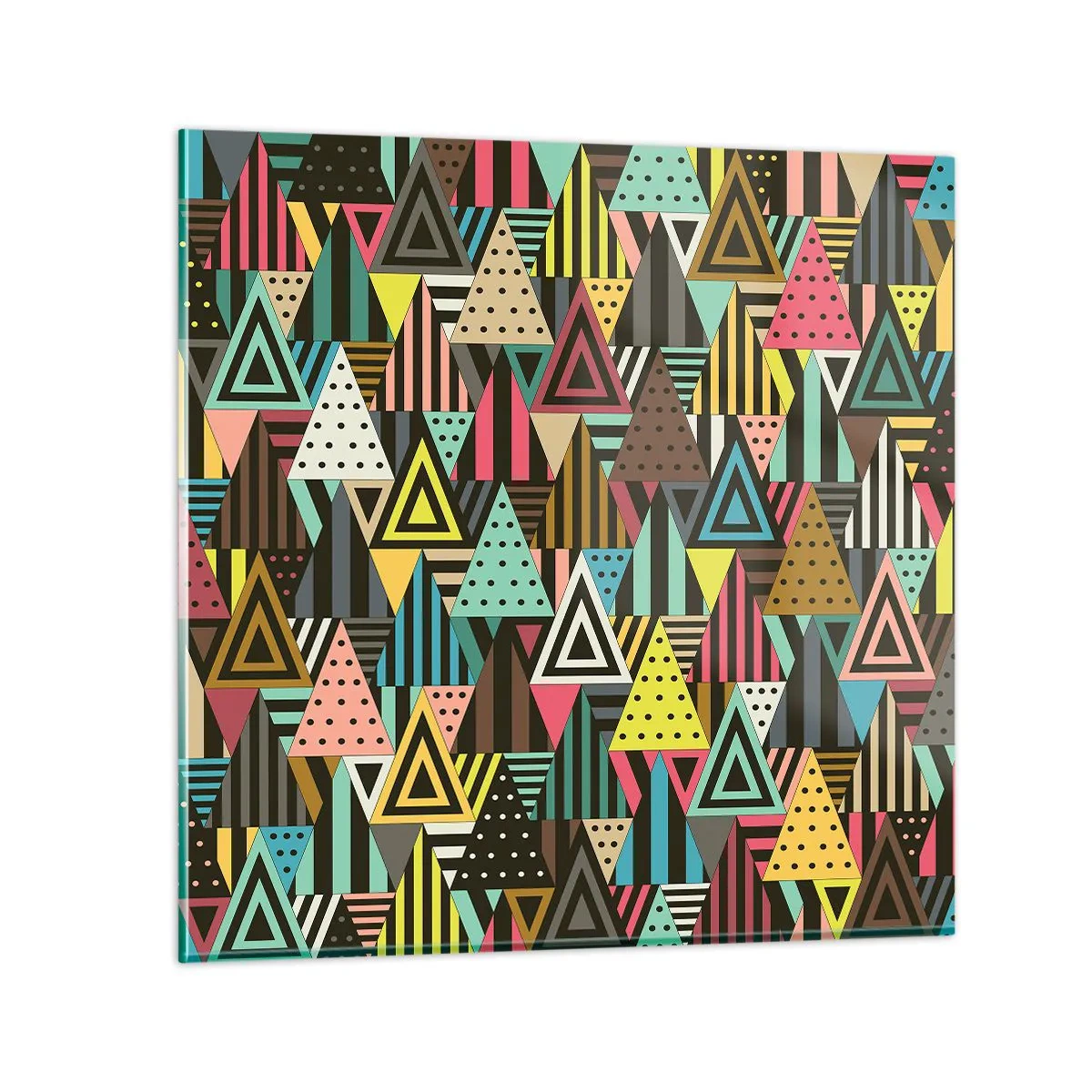 Billede på glas - I takt på tre - 70x70 cm