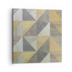 Lærredstryk - Billede på lærred - Ved trekantens vinkel - 70x70 cm