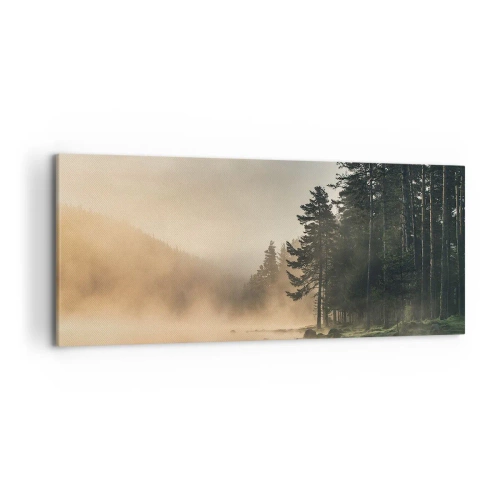 Lærredstryk - Billede på lærred - En dags fødsel - 120x50 cm