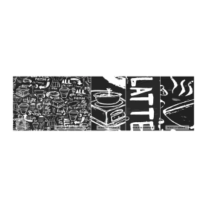 Fototapet Prøve Standard Eco - All you need is… - Gastronomi, Vægmaleri, Graffiti - 100x30 cm